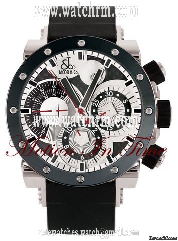 Jacob & Co. "EPIC II" 47mm CHRONOGRAPH AUTOMATIC STEEL & CERAMIC