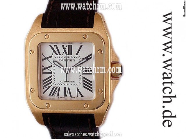 Cartier Santos 100 MM Medium Rosegold 43x34mm