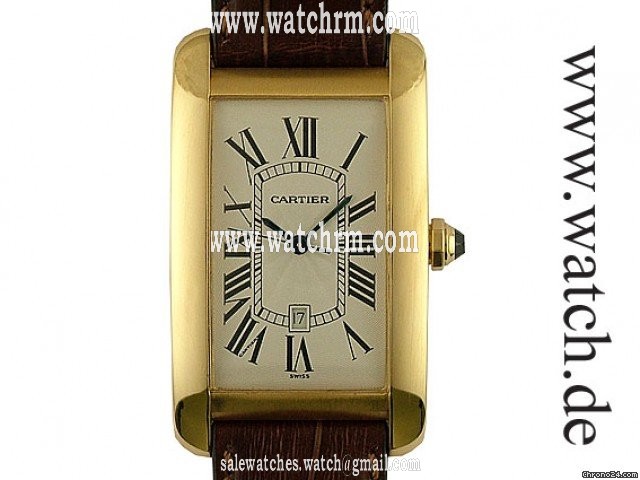 Cartier Tank Americaine Gelbgold GM gro es Modell 42x26mm