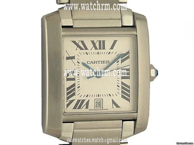 Cartier Tank Francaise GM gro es Modell Stahl 32x28mm