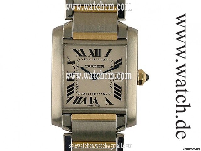 Cartier Tank Francaise MM Medium Stahl/Gelbgold 32x25mm