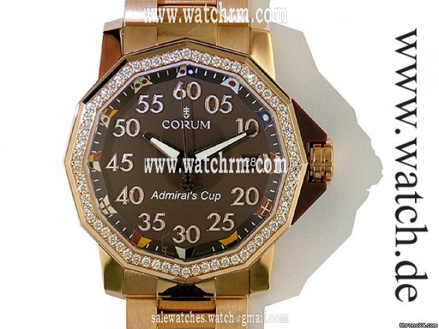 Corum Admirals Cup Competition 18kt Rosegold Diamond 40mm
