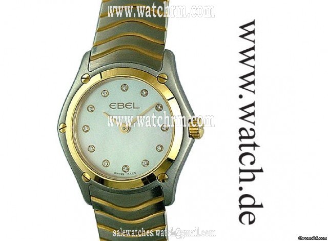 Ebel Classic Lady Mini Stahl/Gelbgold Diamond Perlmutt 24mm