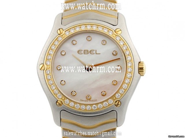 Ebel Classic Lady Stahl/Gelbgold Diamond Perlmutt 27mm