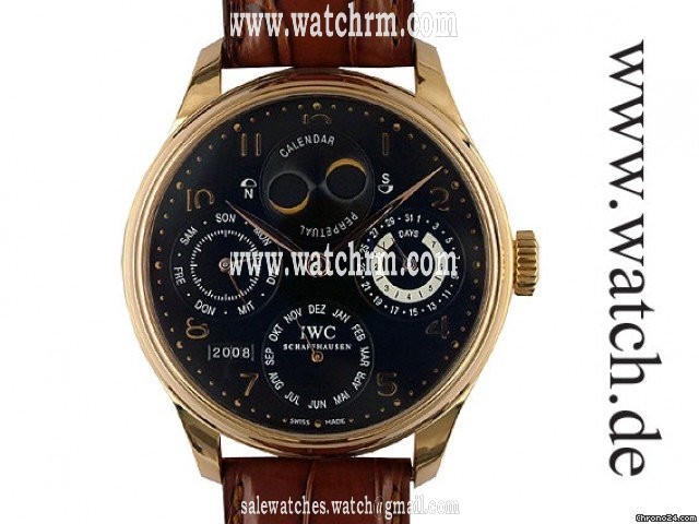 IWC Portugieser Ewiger Kalender doppelte Mondphase 18kt Rosegold 44mm