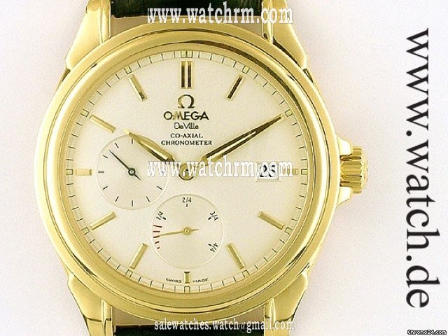 Omega De Ville Co Axial Gangreserve Gelbgold Chronometer 39mm