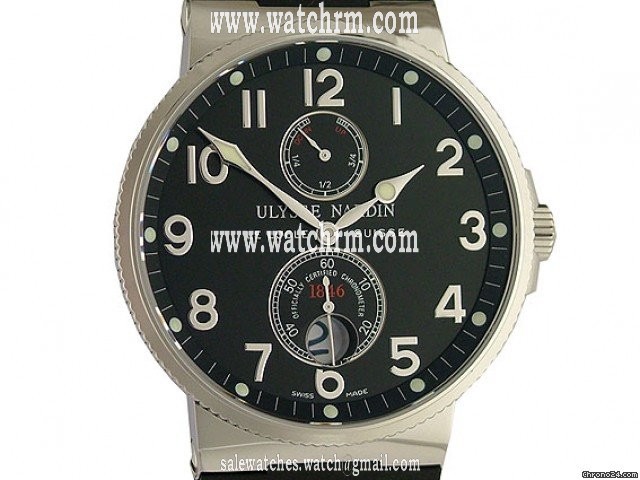 Ulysse Nardin Maxi Marine Chronometer Black Kautschuk 41mm
