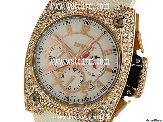 Wyler Chrono Rosegold Diamond Kautschuk 52x43mm WATCHES 2