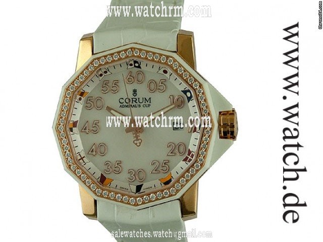 Corum Admirals Cup Competition 18kt Rosegold Diamond 40mm