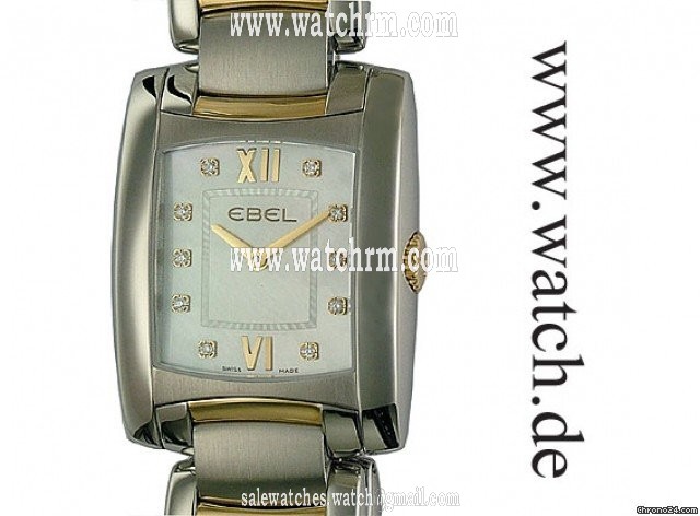 Ebel Brasilia Lady Stahl/Gelbgold Diamond Perlmutt 35x28mm