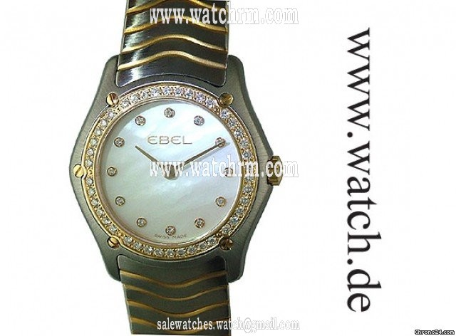 Ebel Classic Lady Stahl/Gelbgold Diamond Perlmutt 27mm