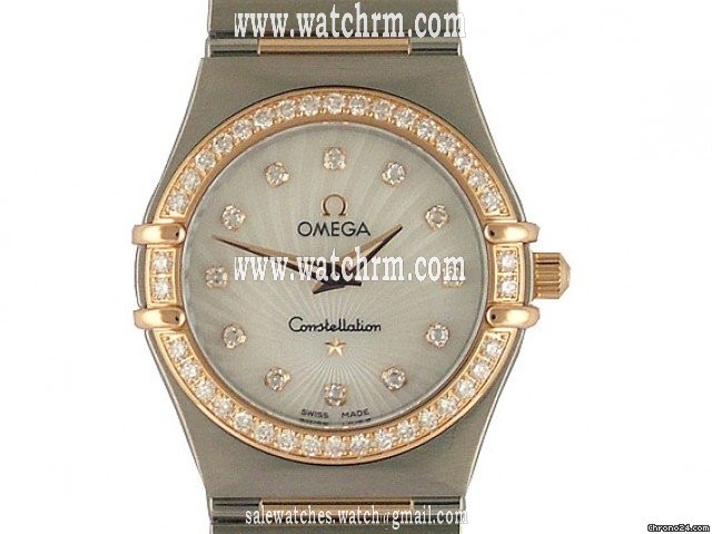 Omega Constellation Stahl/Rosegold Diamond Perlmutt 26mm