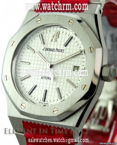 Audemars Piguet Royal Oak Date Steel On Bracelet Silver Dial