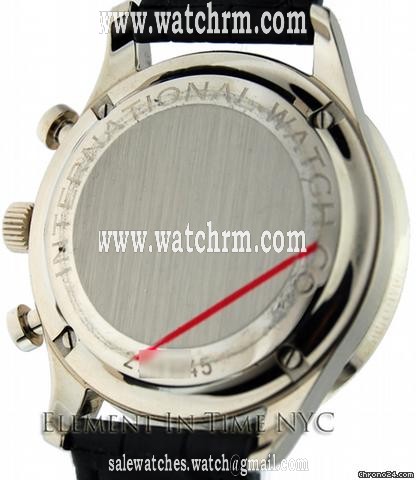replica IWC Portuguese Chrono Black Dial 18k White Gold WATCHES 1 