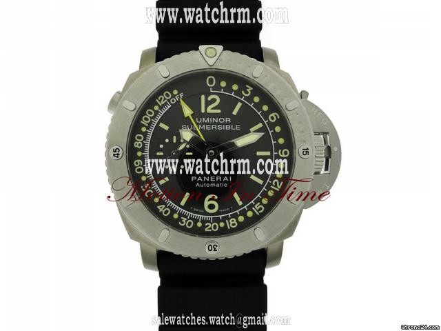 replica Panerai LUMINOR 1950 SUBMERSIBLE "DEPTH GAUGE" TITANIUM/STEEL LIMITD WATCHES 1 