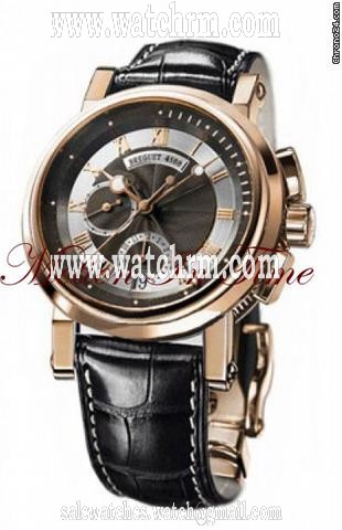 Breguet MARINE II 42mm CHRONOGRAPH AUTOMATIC -ROSE GOLD ON CROCODILE
