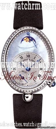 Breguet REINE de NAPLES WHITE GOLD MOONPHASE POWER RES. DIAMOND-NEW