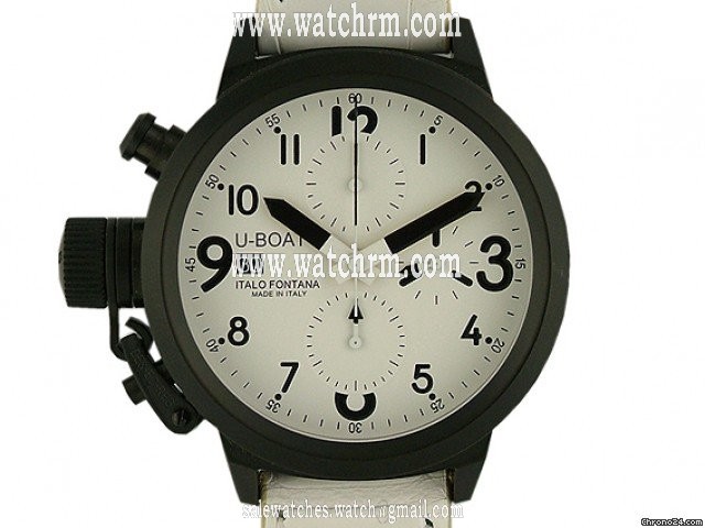 U-Boat Italo Fontana Flightdeck Cab White 43mm