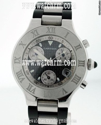 replica Cartier Must 21 Chronoscaph Men's W10125U2 Pre-owned WATCHES 1 