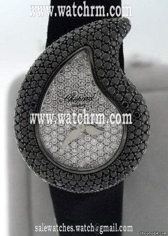 replica Chopard Casmir Ladies Black and White Diamonds WATCHES 1 