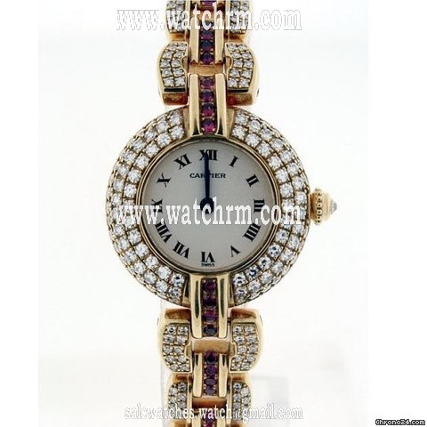 Cartier Colisee Ladies Diamond and Rubies