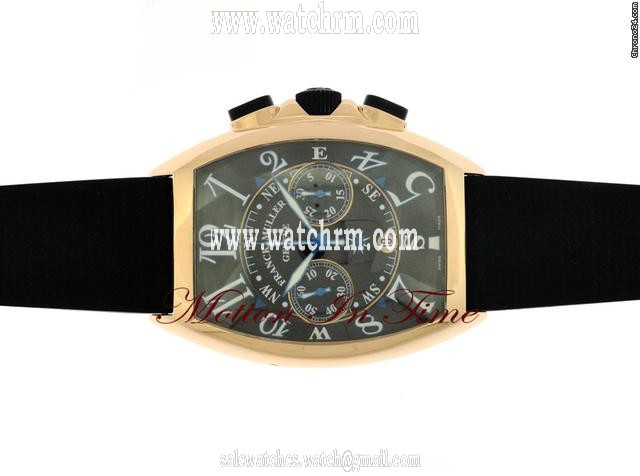 replica Franck Muller MARINER XL ROSE GOLD CHRONOGRAPH ON RUBBER STRAP - NEW MODEL WATCHES 1 