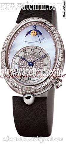 Breguet REINE de NAPLES WHITE GOLD BAGUETTE DIAMONDS - MOONPHASE NEW