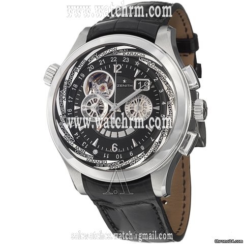 Zenith Men's Class Traveller Open Multicity Watch