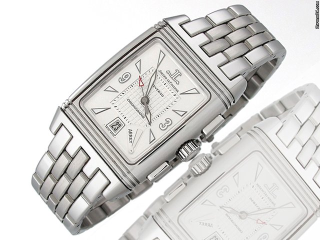 Jaeger-LeCoultre "REVERSO GRAN SPORT CHRONO" Edelstahl Handaufzug