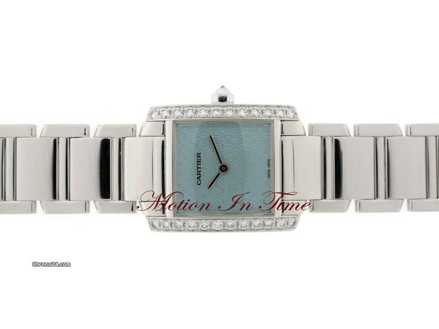 replica Cartier TANK FRANCAISE LADIES' WHITE GOLD DIAMOND RARE LIMITED ED. WATCHES 1 