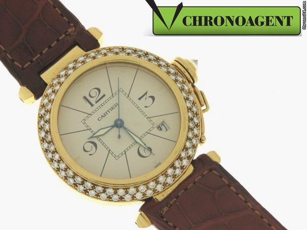 Cartier PASHA AUTOMATICO TEMPESTATO DI BRILLANTI