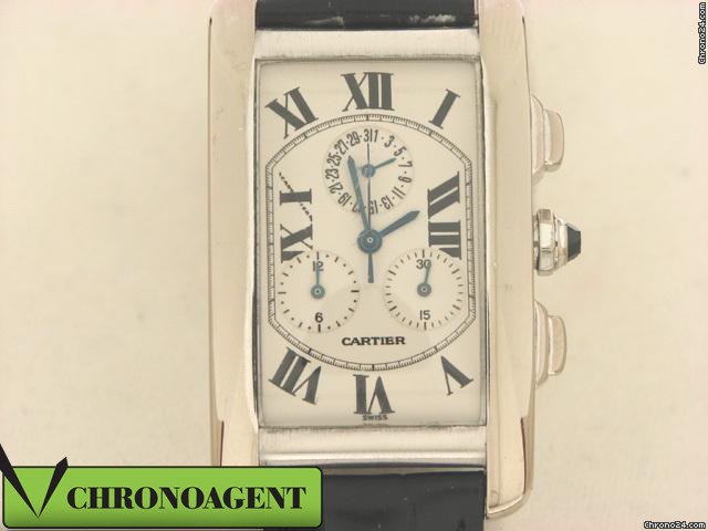 Cartier TANK AMERICAINE CHRONOREFLEX IN ORO BIANCO
