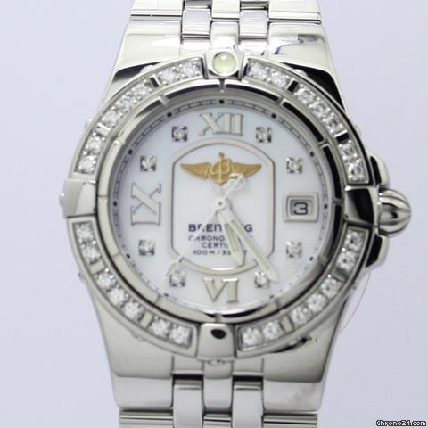 Breitling Galactic 30 Diamant NEU incl MWST mit Box + Papie