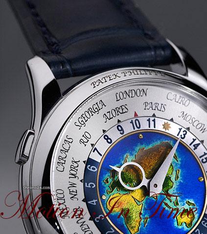 replica Patek Philippe SUPER RARE - 5131G WORLD TIME "MAP" CLOISONNE DIAL - SEALED WATCHES 1 