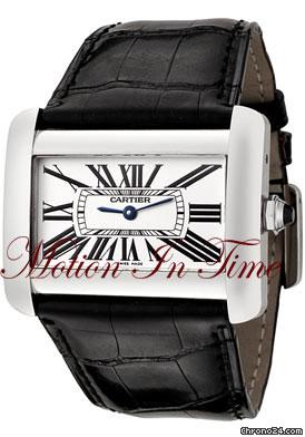 Cartier TANK DIVAN LARGE LADIES' STAINLESS STEEL ON STRAP - NEW