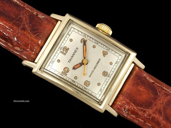 Omega 1930's Vintage TAVANNES MARINE - Waterproof, 14K GOLD - THE