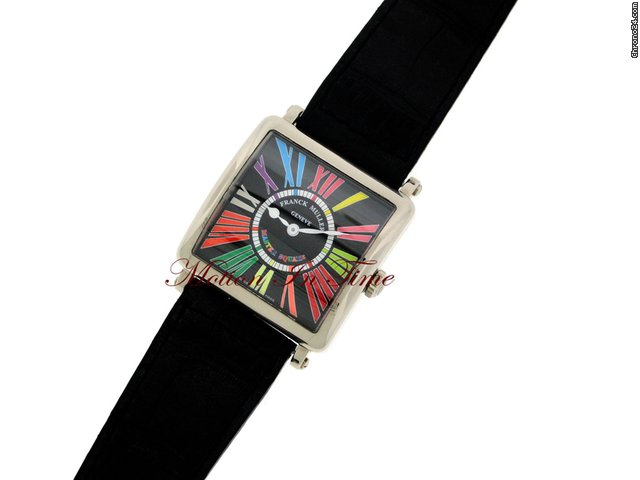 replica Franck Muller MASTER SQUARE COLOR DREAMS LADIES' WHITE GOLD WATCHES 1 