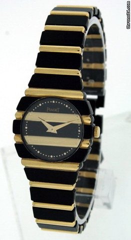 replica Piaget Polo Ladies PVD and Yellow Gold Watch WATCHES 1 