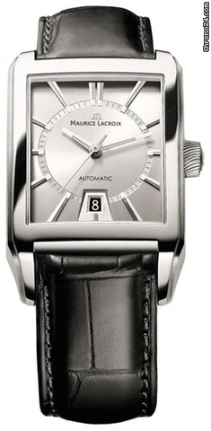 Maurice Lacroix Pontos Rectangulaire Automatic  Neu Box & Papiere ink MwSt