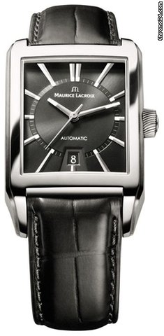 Maurice Lacroix Pontos Rectangulaire Automatic  Neu Box & Papiere ink MwSt