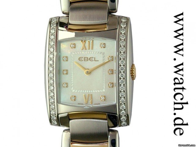 Ebel Brasilia Lady Stahl/Gelbgold Mother of Pearl Diamond 35x28mm