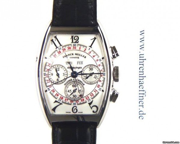 Franck Muller Cintree Curvex Master Calendar Weissgold 47x34mm