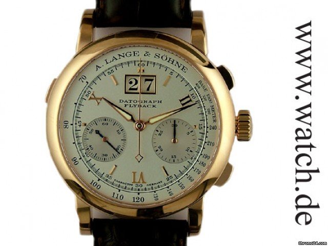 A. Lange & Sohne Datograph Flyback Chronograph Rosegold Faltschlie e 39mm