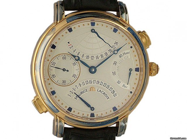 Maurice Lacroix Masterpiece Double Retrograde Handaufzug Rosegold 43mm