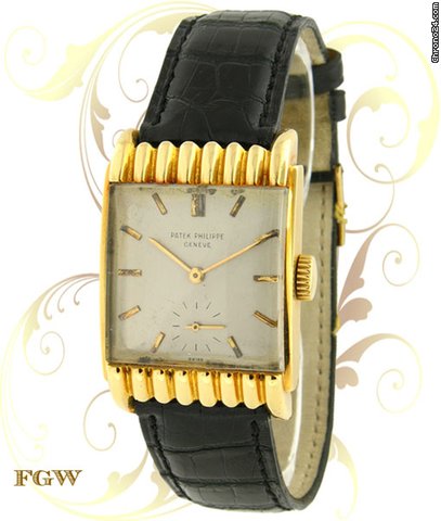 Patek Philippe 2517 Vintage Rectangle, Yellow Gold, ca. 1953