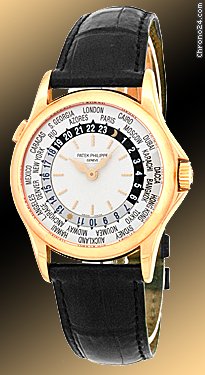 Patek Philippe Gent's 18K Rose Gold  # 5110 World Timer Strapwatch