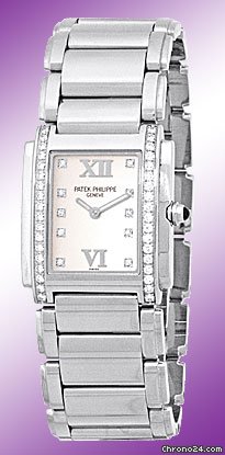 Patek Philippe Lady's Stainless Steel  Diamond Twenty-4