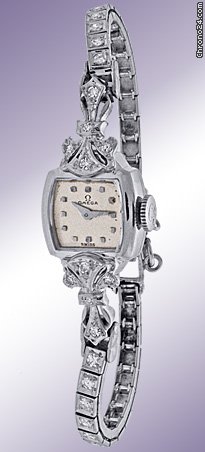 Omega Pave Diamond Dresswatch