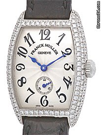 Franck Muller Lady's 18K White Gold  Diamond Cintree Curvex