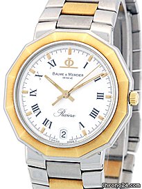 Baume & Mercier Gent's Stainless Steel & Yellow Gold  &  Riviera